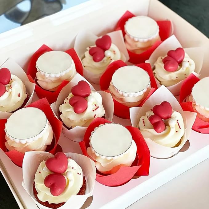 150 Pieces Tulip Cupcake Muffin Liners Paper Baking Cups Greaseproof Cupcake Wrappers for Birthday