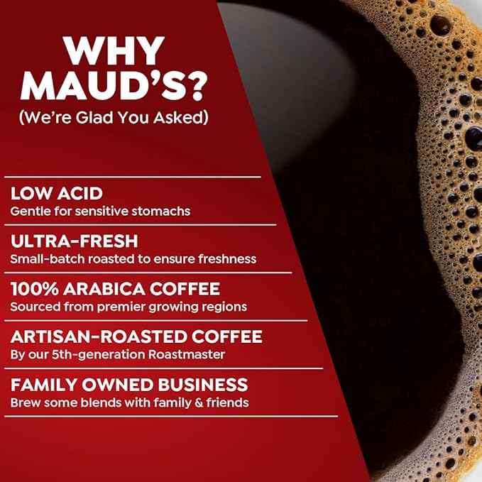 Maud's Medium Roast Coffee Pods, 200 ct, Recyclable Single Serve Pods – 100% Arabica Coffee