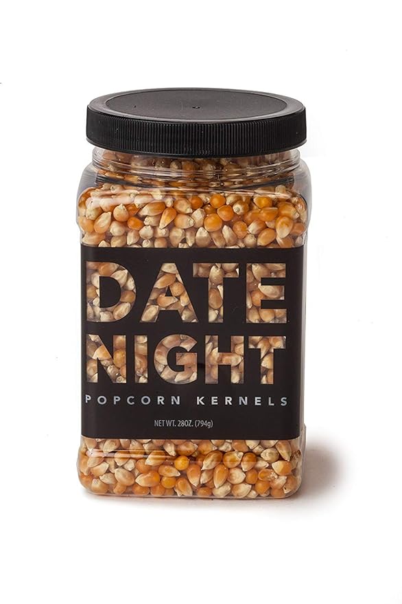 Date Night Popcorn Kernels Jar - Wabash Valley Farms "Date Night" Popcorn Kernel Jar, Movie Night