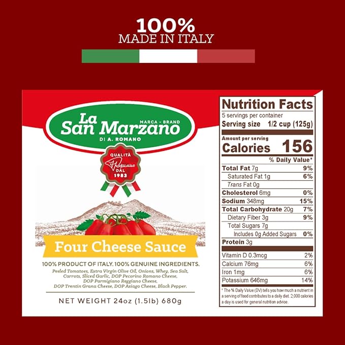 La San Marzano Variety Pack, Vodka, Four Cheese, Roasted Garlic Sauce, 24 oz, Pasta Sauce Made in