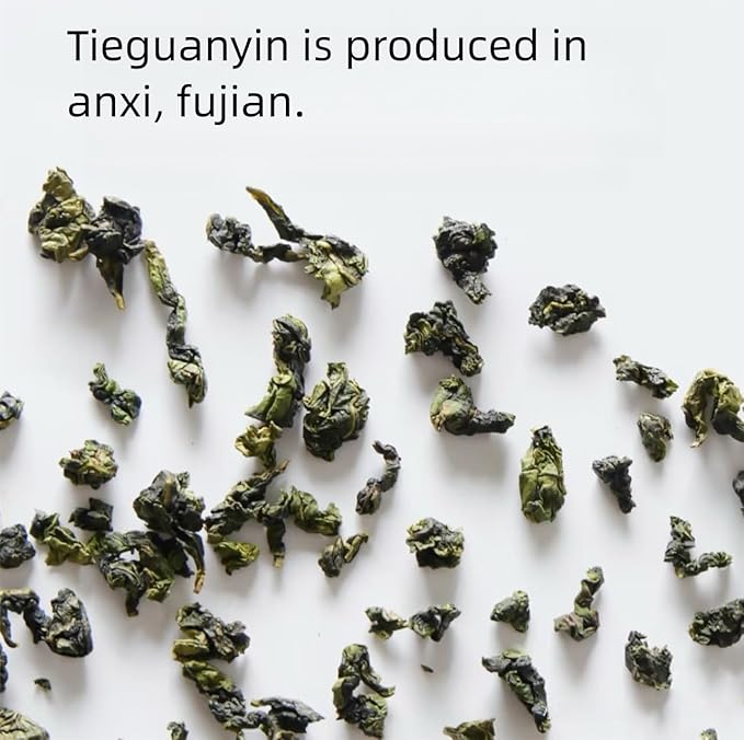 MOORCHOCO TieGuanYin Oolong Tea Loose Leaf, Iron Goddess of Mercy, 17.63 oz-500g, From Anxi Fujian