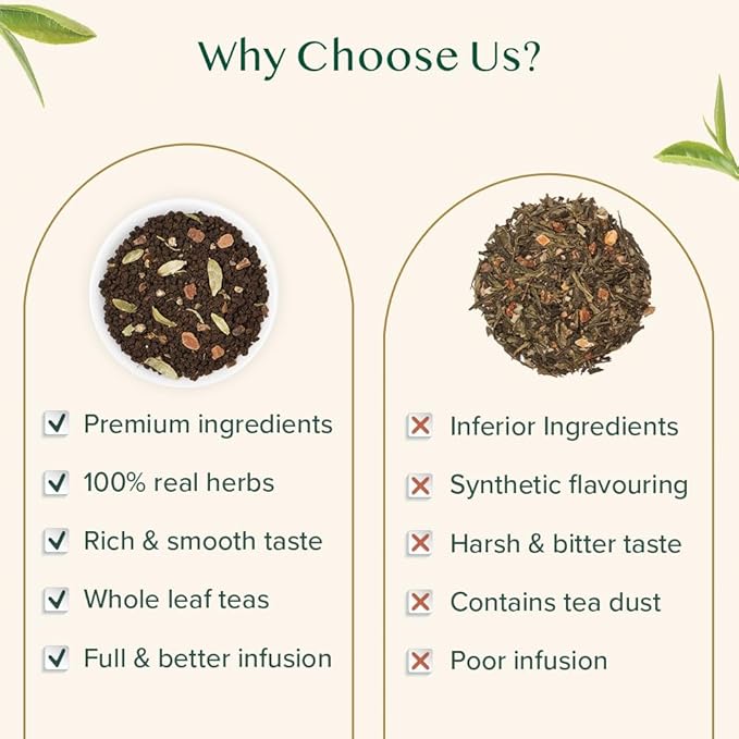 VAHDAM Earl Grey Masala Chai - High Caffeine, Non GMO, Gluten Free | Citrusy Earl Grey Tea Leaves