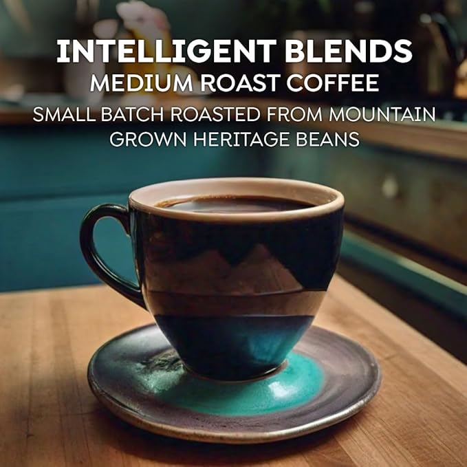 Intelligent Blends Medium Dark Roast Coffee Pods, 100 ct, Recyclable Single Serve Pods – 100%
