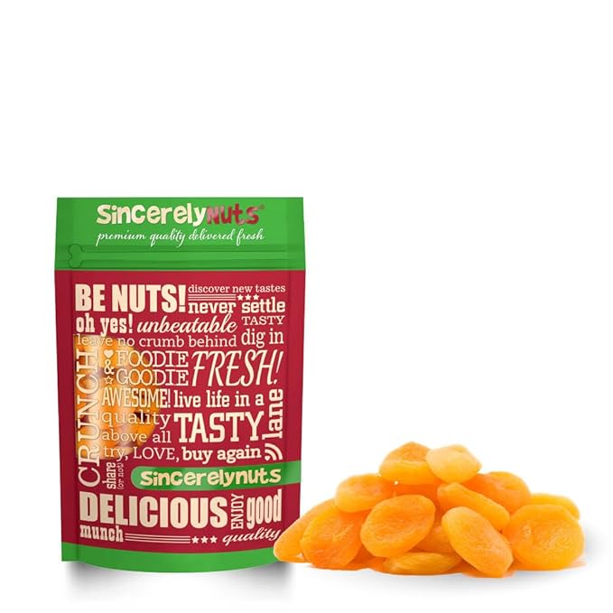 Sincerely Nuts - Dried Turkish Apricots | Three Lb. Bag | Healthy Pitted Apricot Fruit | Raw Vegan