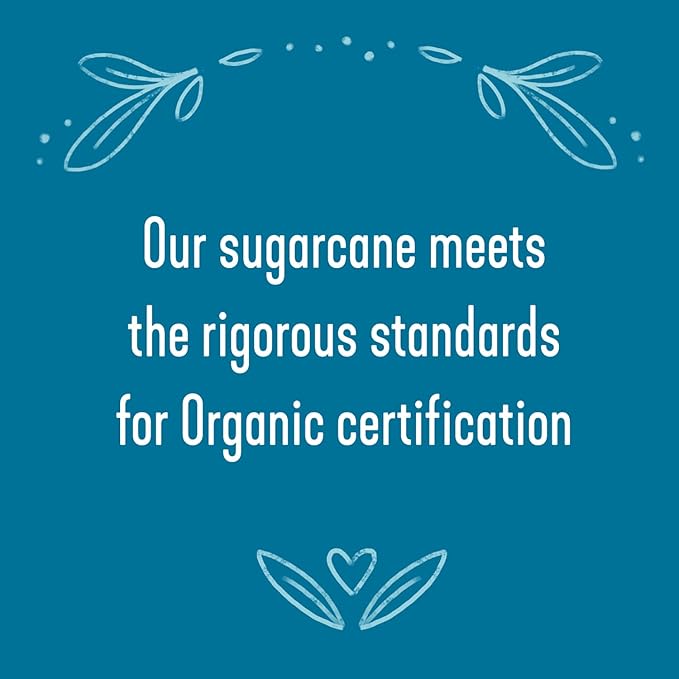 Wholesome Sweeteners 24-Ounce Organic Raw Cane Turbinado Sugar, Fair Trade, Non GMO, Gluten Free &