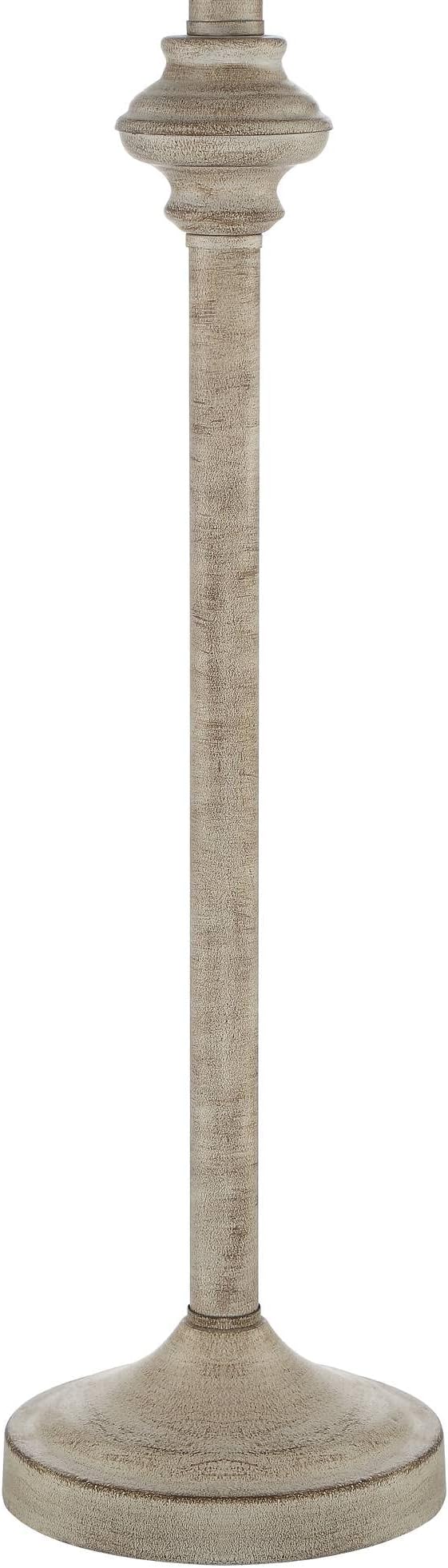 360 Lighting Carter Traditional 3 Piece Table Floor Lamp Set Beige Metal Cream Fabric Tapered Drum