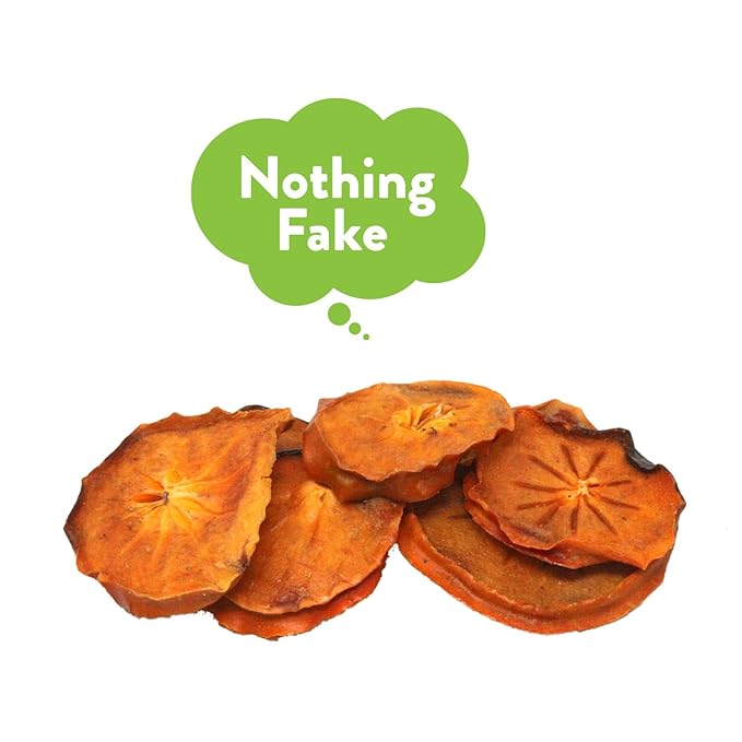 Fruit for Thought Dried Persimmons | Dried Fruit Snack Packs | At Home, Work, or On The Go |