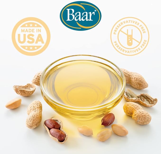 Baar Expeller, Cold Pressed Peanut Oil from Roasted Peanuts Grown in The United States - Kosher