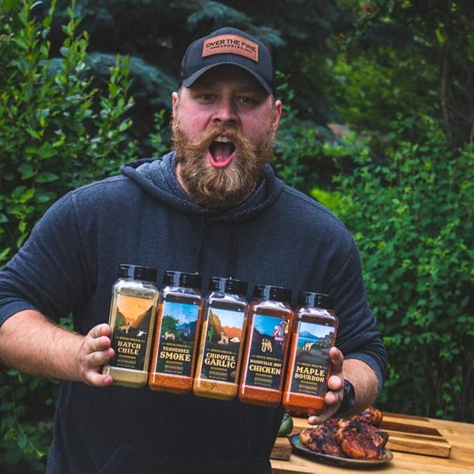 Spiceology & Derek Wolf - Maple Bourbon Seasoning - Sweet & Smoky Barbeque Rubs, Seasonings and