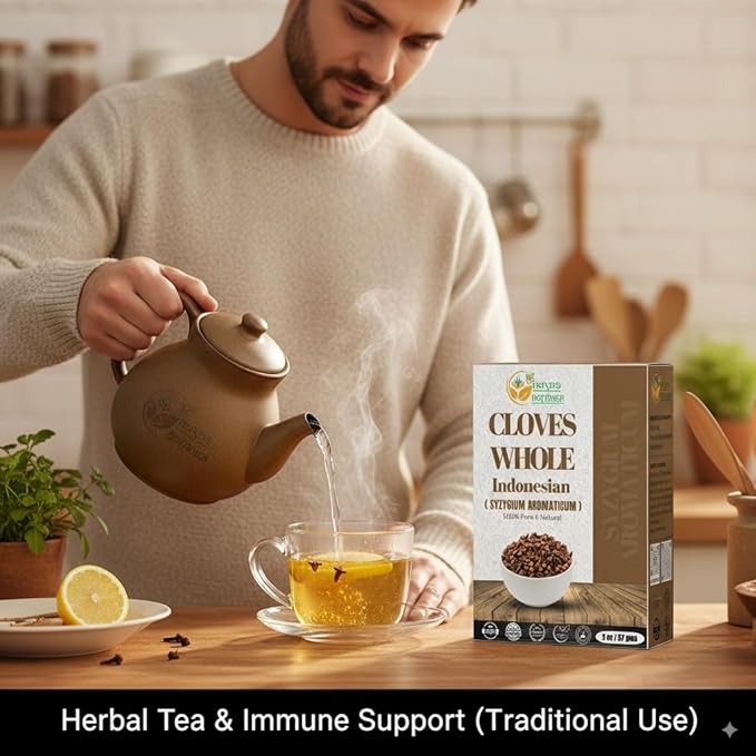 Herbs Botanica Cloves Whole Bulk Indonesian Premium Quality, Non-GMO, Gluten-Free Perfect for
