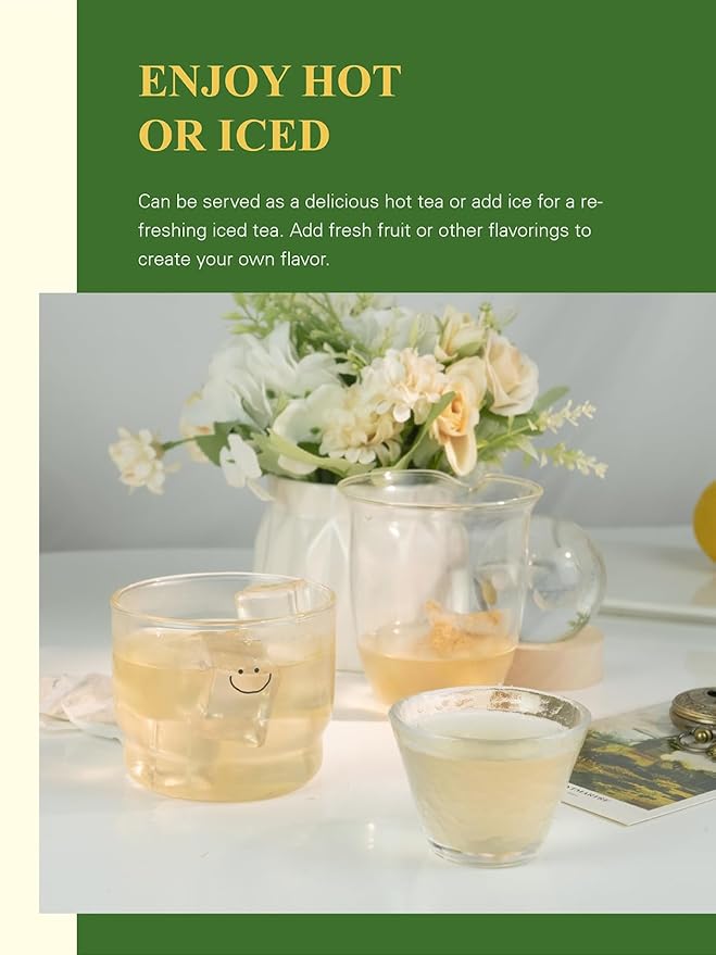 GLDNT Organic Ginger Tea Bags, Natural Organic Ginger Root Tea, Spicy & Zesty Flavor, Caffeine