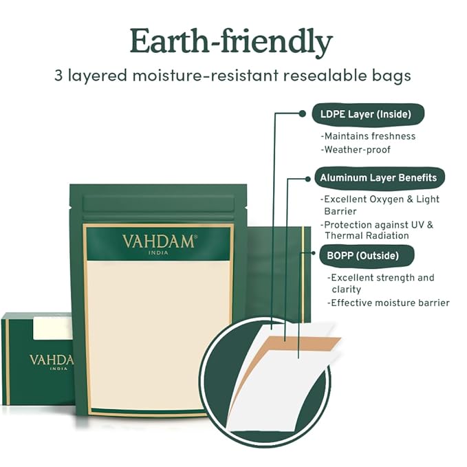 VAHDAM Saffron Spiced Chai (Loose Leaf, 50 Cups, 100g) | Black Tea with Cardamom, Cinnamon, Clove