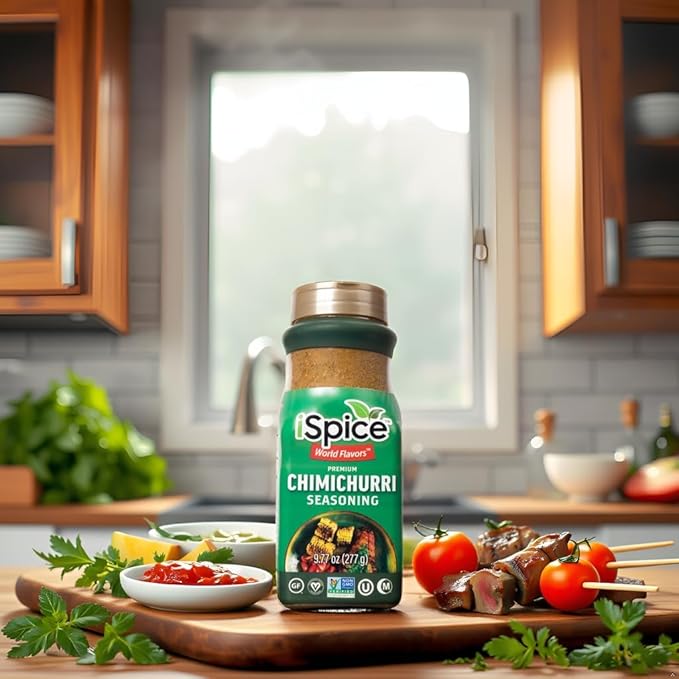iSpice Blend | Chimichurri Seasoning | 9.77 oz | Mixed Spice & Seasoning | Bulk Size | Halal |
