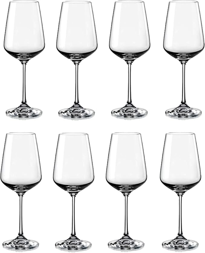 KOXIN-KARLU Unbreakable Classic 18 ounce All-Purpose Plastic Stem Wine Glasses Acrylic Glasses, Set