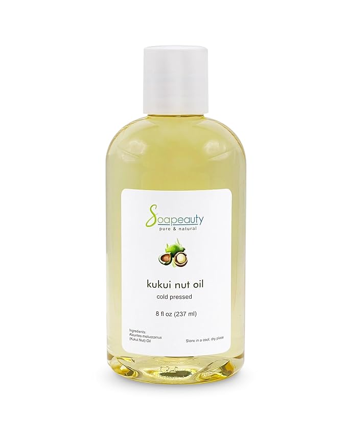 Soapeauty Kukui Nut Oil | 100% Pure & Natural | Cold Pressed | Moisturizing Oil for Skin, Hair, and