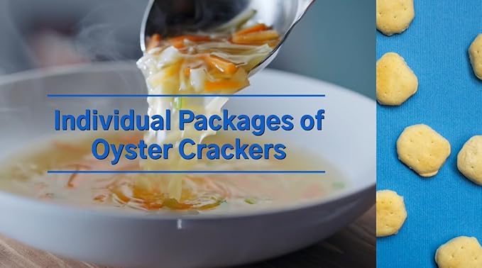 Oyster Crackers Individual Packages, Soup Crackers Oyster Crackers Bulk Pack of 150, Kosher Oyster