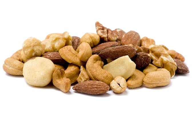 Sincerely Nuts Roasted & Unsalted Mixed Nuts (2 LB) Almonds, Cashews, Brazil Nuts, Hazelnuts &
