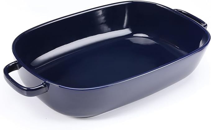 4.5 Quart Ceramic Baking Dish,Serving Bakeware for Casserole,Lasagna,Gratin,Broiling,Roasting,and