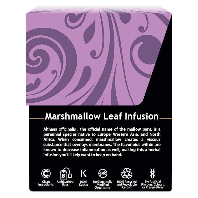 Buddha Teas - Marshmallow Leaf Tea - Herbal Tea - For Health & Wellbeing - With Flavonoids