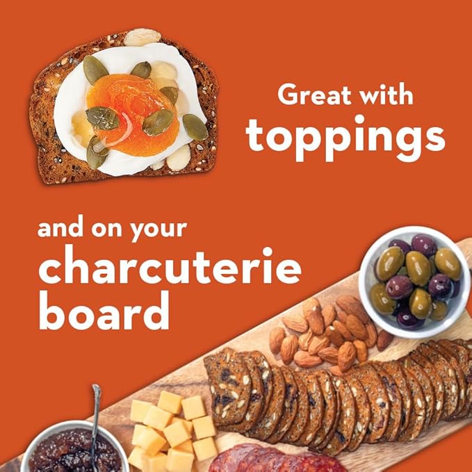 Kii Naturals Artisan Crisps, Healthy Snack Crackers for Cheese, Meats, Spreads, Charcuterie Board