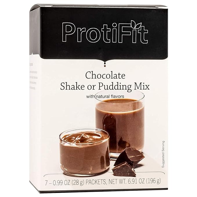 PROTIFIT - High Protein Pudding/Shake Mix, 15g Protein, Low Calorie, Low Fat, Low Carb, Aspartame