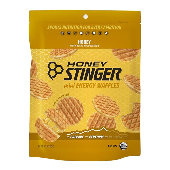 Honey Stinger Organic Mini Honey Waffles, Energy Stroopwafel for Exercise, Endurance and