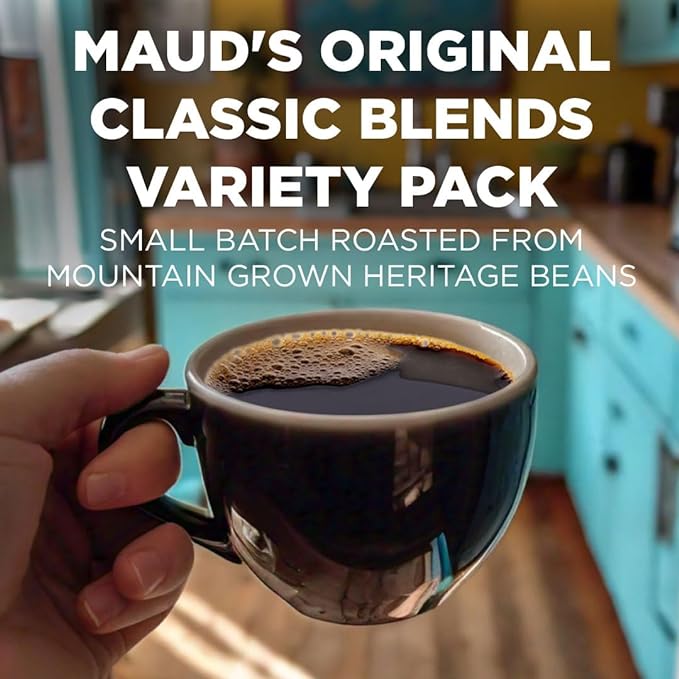 Maud's Original Coffee Pods Variety Pack, 80 ct, 9 Assorted Roasts, Dark & Medium Roast Coffee in