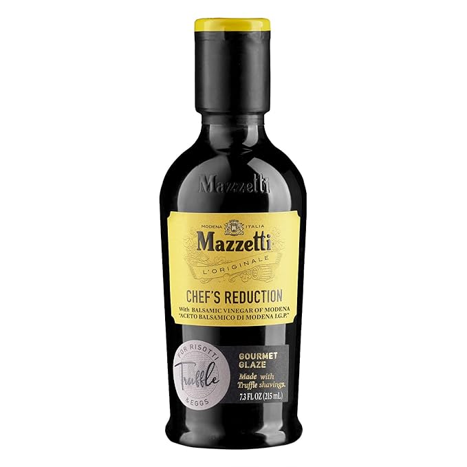 Mazzetti Truffle Balsamic Vinegar Glaze of Modena PGI | Thick & Rich | Perfect for Pasta, Risotto &