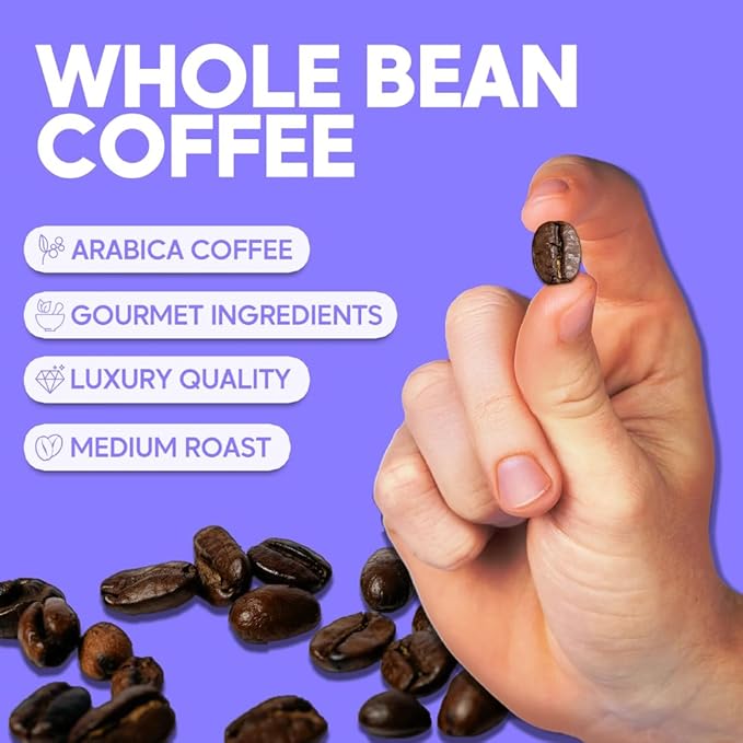 Sarasota Coffee Whole Bean Highlander Grogg | Medium Roast Gourmet Flavored Coffee Beans | Low