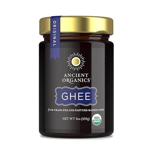 Ancient Organics Ghee - Organic Grass Fed Ghee Butter, Gluten Free, Clarified Butter, Vitamins &
