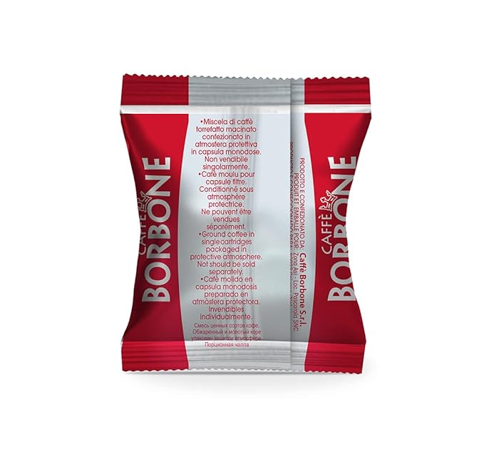 Caffe Borbone Nespresso Compatible Coffee Pods, Red Blend, Medium Roast, Premium Robusta Blend