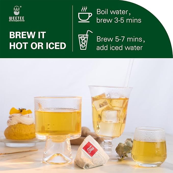 WT WEETEE Yerba Mate Tea Bag, Unsmoked Yerba Mate 50 Teabags From Argentina, Rich In Antioxidants