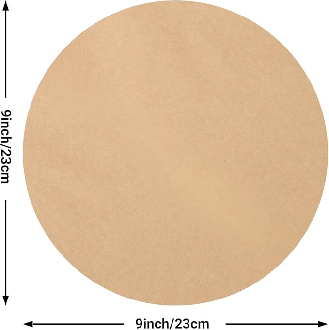 Beasea Air Fryer Disposable Liners 9 Inch, 200pcs Parchment Paper Unbleached Round Filter Paper