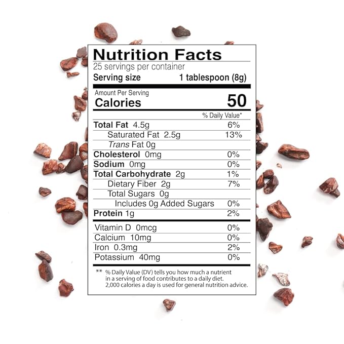 One Farm by WAAYB Organic Cacao Nibs, Single Estate, Non-GMO, Fair-Trade, Vegan, Gluten Free, 100%