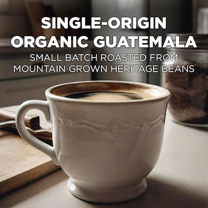 Maud's Organic Guatemalan Coffee Pods, 50 ct, Single Origin Guatemalan Medium Roast Coffee in