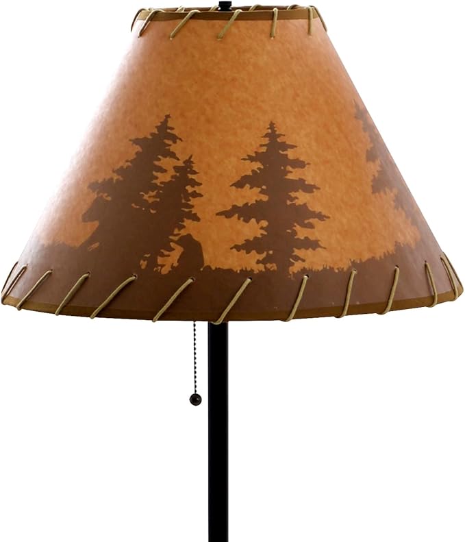Catalina Lighting 19910-000 Rustic Cabin Lodge Floor Lamp, Standing Lamp, Living Room Light for