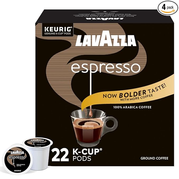 Lavazza Espresso Italiano Single-Serve Coffee K-Cups for Keurig Brewer, Medium Roast, 22 Count Box