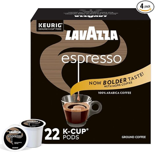 Lavazza Espresso Italiano Single-Serve Coffee K-Cups for Keurig Brewer, Medium Roast, 22 Count Box