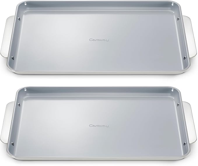 Caraway Non-Stick Ceramic Large Baking Sheet Sheet - Naturally Slick Ceramic Coating - Non-Toxic