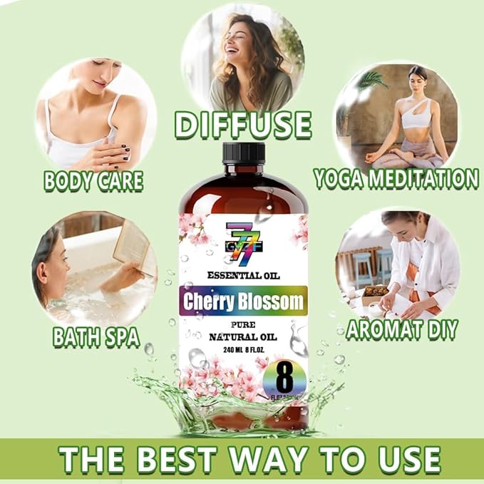 Cherry Blossom Essential Oil (8 oz / 240 ml) ??Cherry Blossom Oils for diffusers, humidifiers, Home