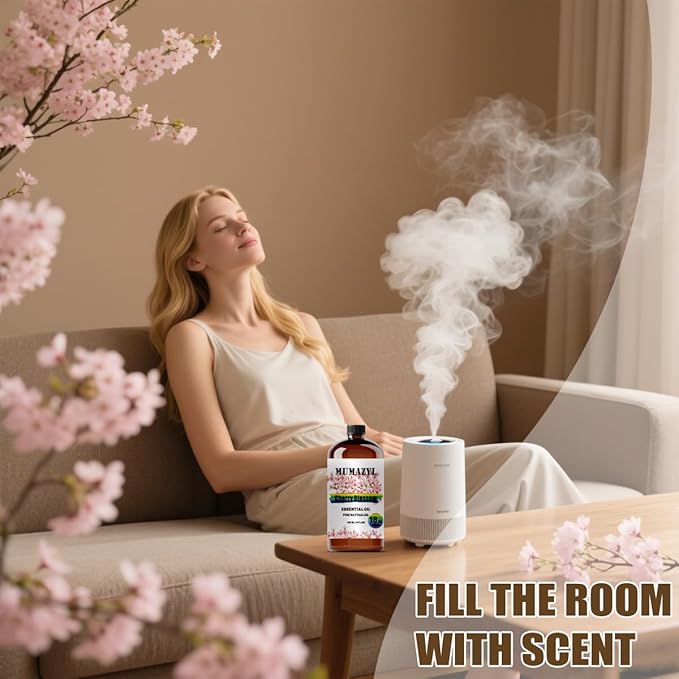 Cherry Blossom Essential Oil, Cherry Blossom Oil 16 Fl Oz 480ML for Diffuser Humidifier Yoga