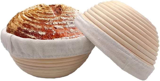 7 inches Round Banneton Basket for Bread Proofing, Dough Proofing Bowls with Removable Liner, Good