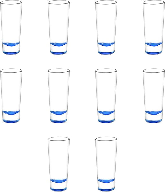 DISCOUNT PROMOS Cordial Shooter Shot Glasses 2 oz. Set of 10, Bulk Pack - Great for Birthdays