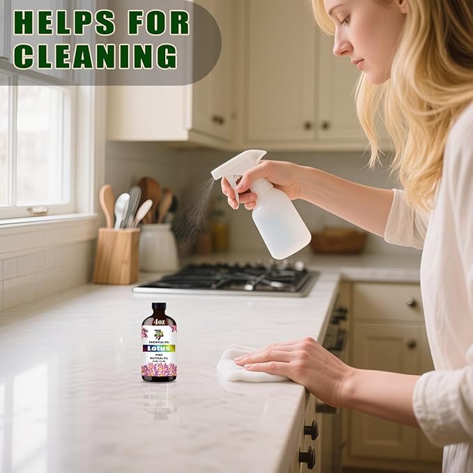 Lotus Essential Oil (4 oz/120 ml) ??Lotus Oils for Aromatherapy, diffusers, humidifiers, Home