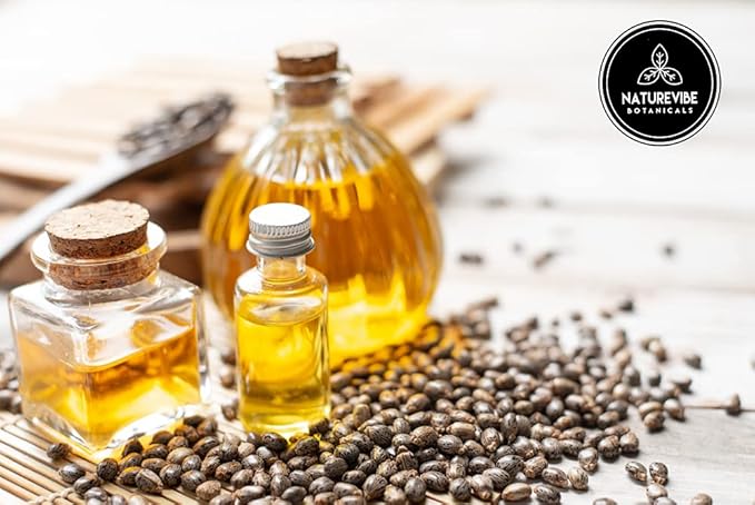 Naturevibe Botanicals Castor Oil 32 Ounces | 100% Pure and Natural | Great for Skin Care and Hair