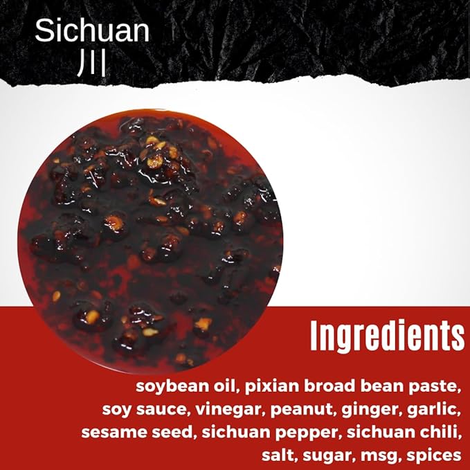 NPG Sichuan Chili Crisp Oil 7 oz, Chili Crunch Sauce with Medium Hot for Noodle, Rice, Egg