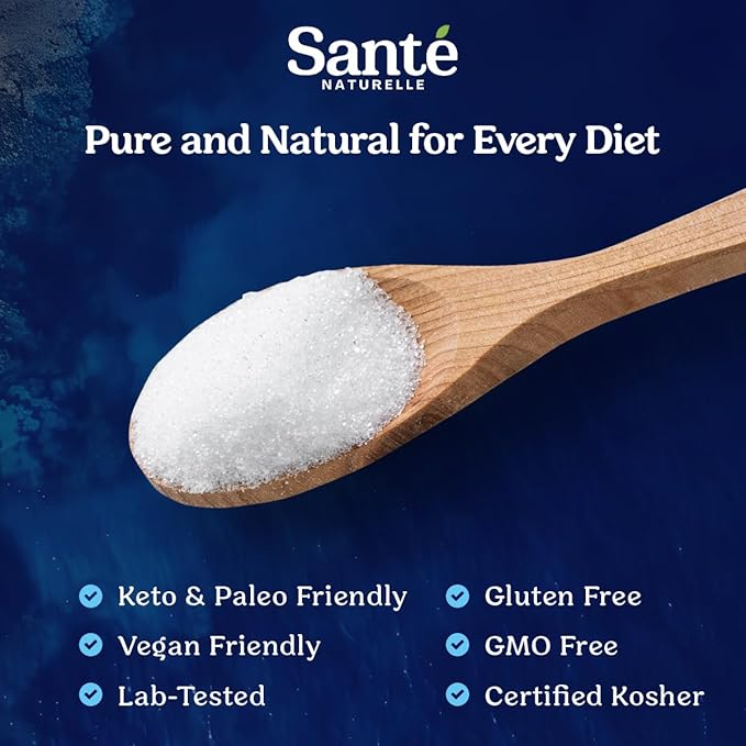 Sante Fine Ground Sea Salt From the Celtic Sea - 1.1lb (18oz) Unrefined French Sea Salt Organic
