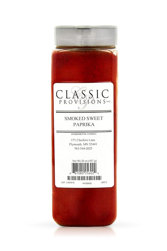 Classic Provisions Spices Rich in Flavor for Spanish Cuisine Fish Meat BBQ Sauce and More, Paprika