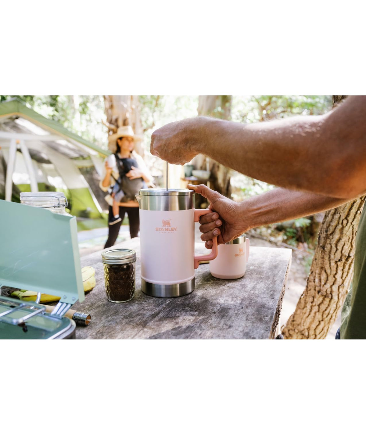 STANLEY Classic Stay-Hot French Press Coffee Maker 48 oz | 5 Minute Brew, 4 Hours Hot | Mesh Filter