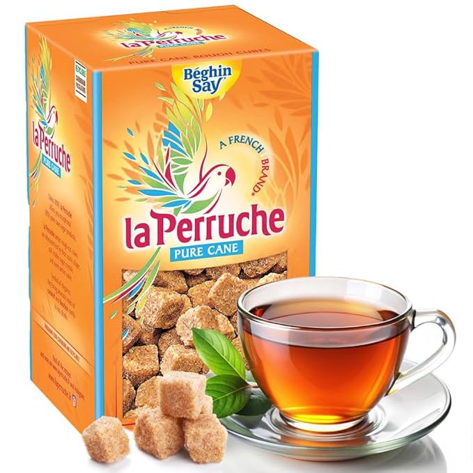 La Perruche Pure Cane Brown Sugar Cubes (750g/1.65lb box) | Ideal Sugar Cubes for Coffee | Pack of 2